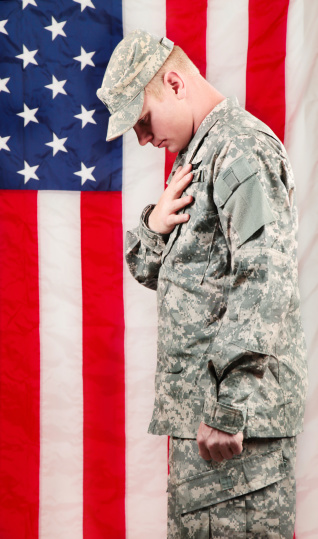 Soldier Praying