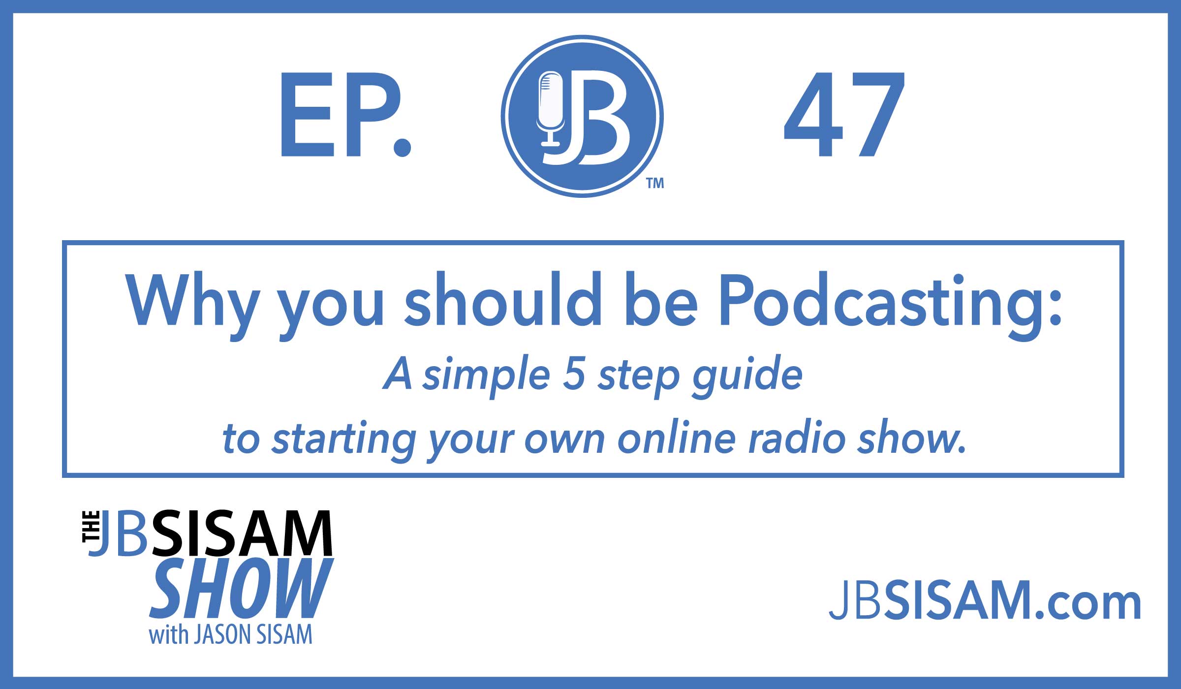 047: Why you should be Podcasting. [Podcast]