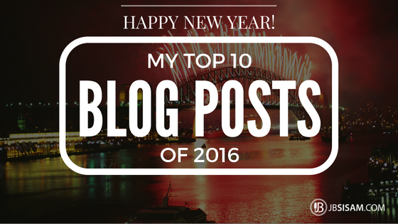 My Top 10 Blog Posts of 2016