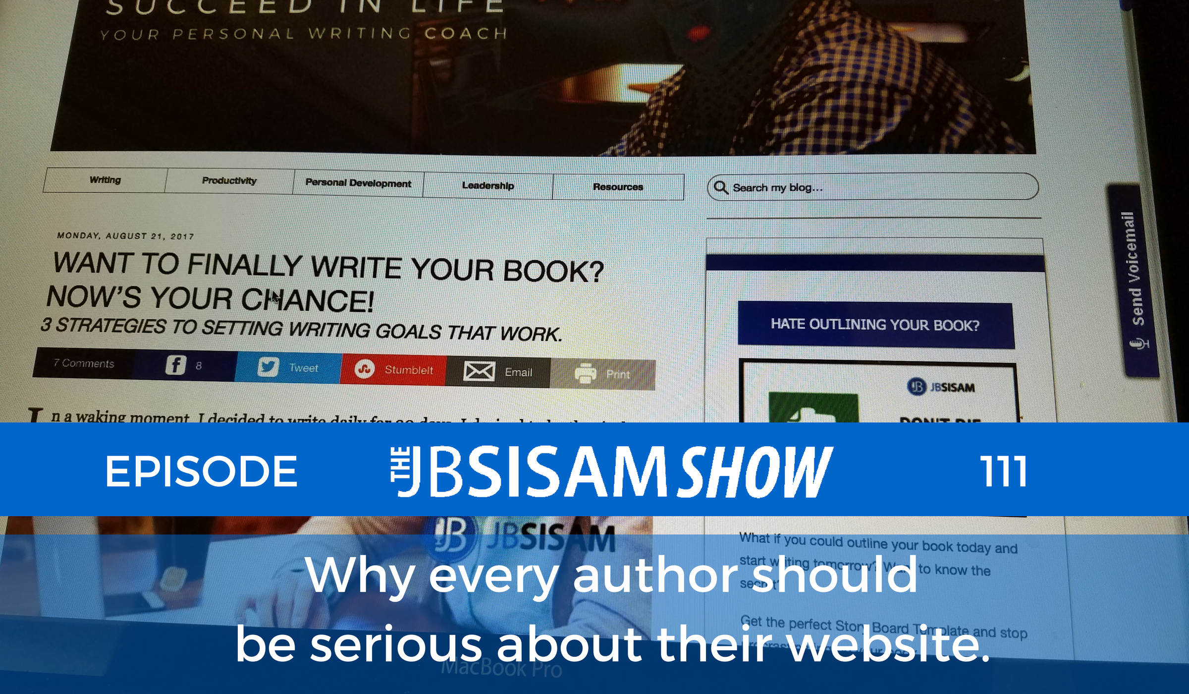 111: Why every author should be serious about their website.