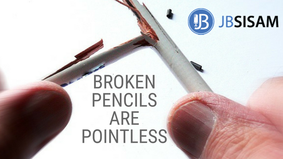 Broken Pencils are Pointless.